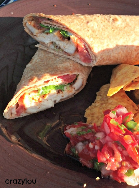 Smokey Chicken wrap--perfect quick dinner for busy school nights
