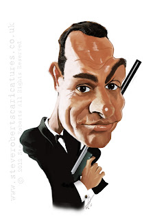 Steve Roberts' Caricatures.: Sean Connery Caricature
