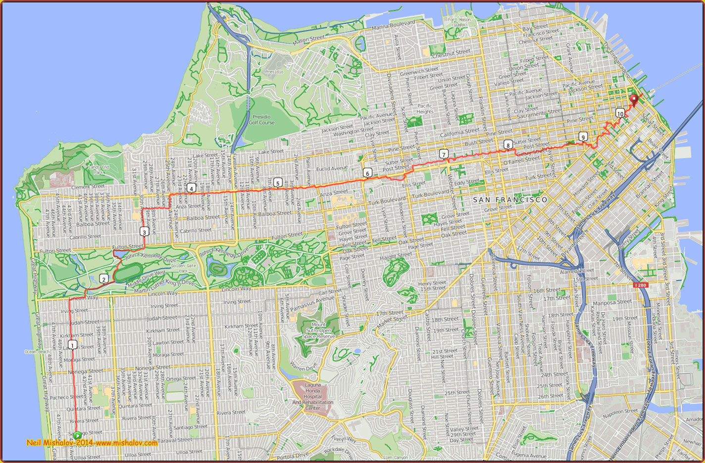 San Francisco Bay Area Photo Blog Across San Francisco, thru the