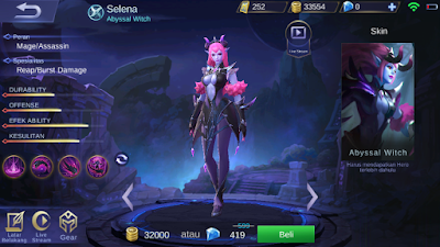 Hero Selena Skill & Abilities