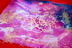 liquid rubber resist watercolor painting cement abstract technique testy trying yet should left very
