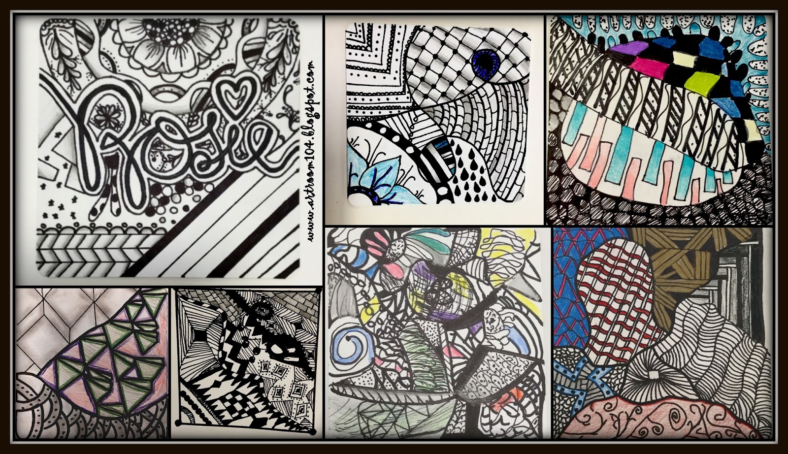 The Zentangle Tiles of June 2017 - Tiny Troll Studios