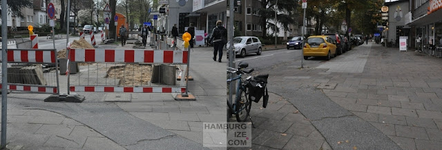 Heimfelder Straße - "Radweg"-Rückbau