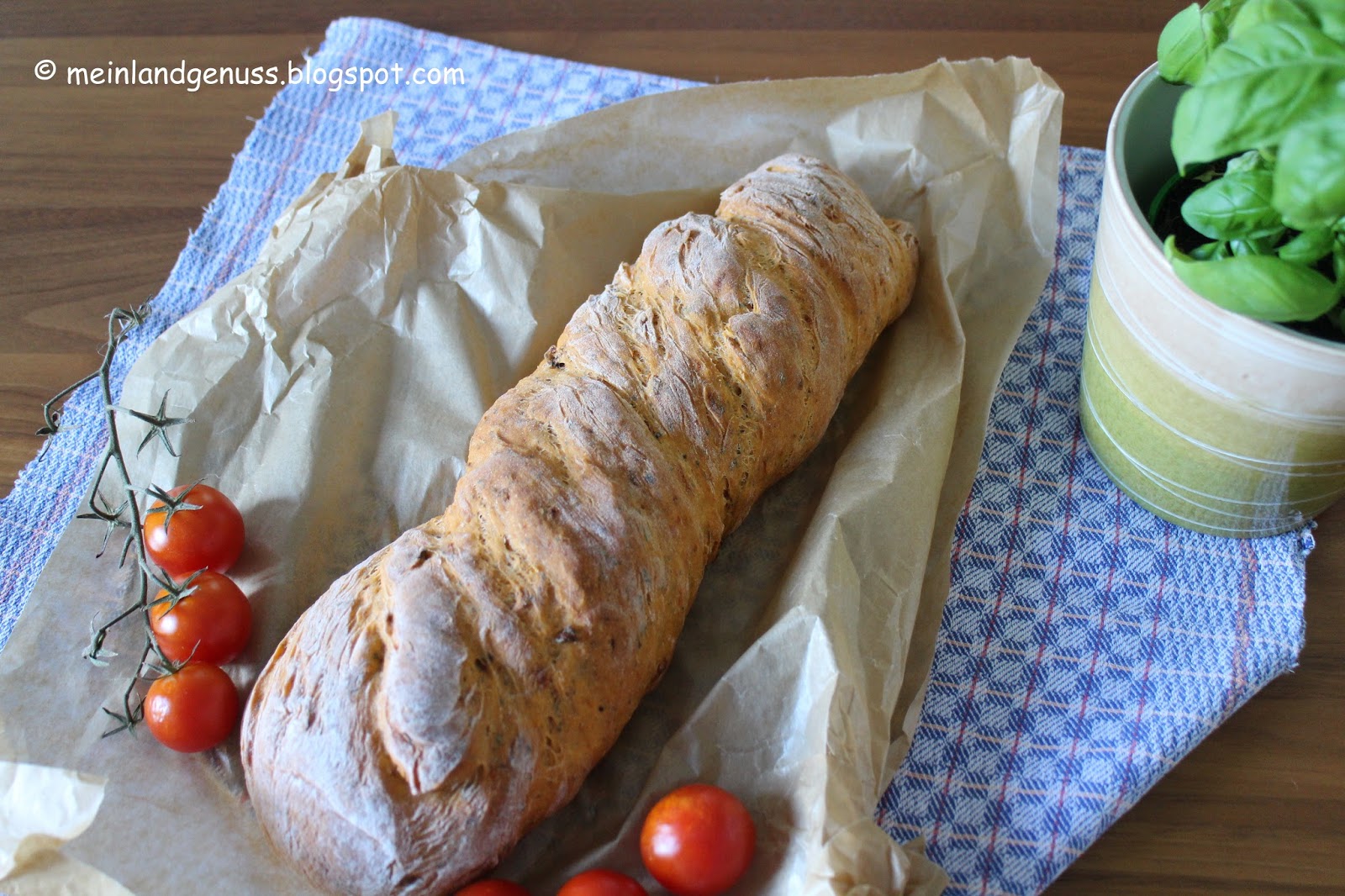 mein Land und Gartengenuss : Tomaten Ciabatta