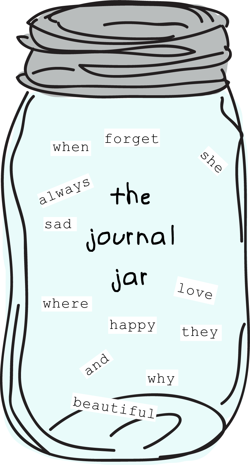 the tattered pear Journal Jar