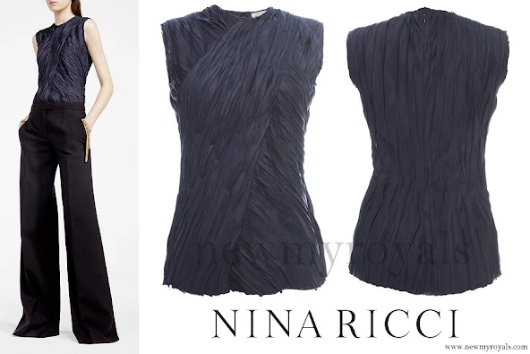 Queen Letizia wore NINA RICCI Sleeveless Top