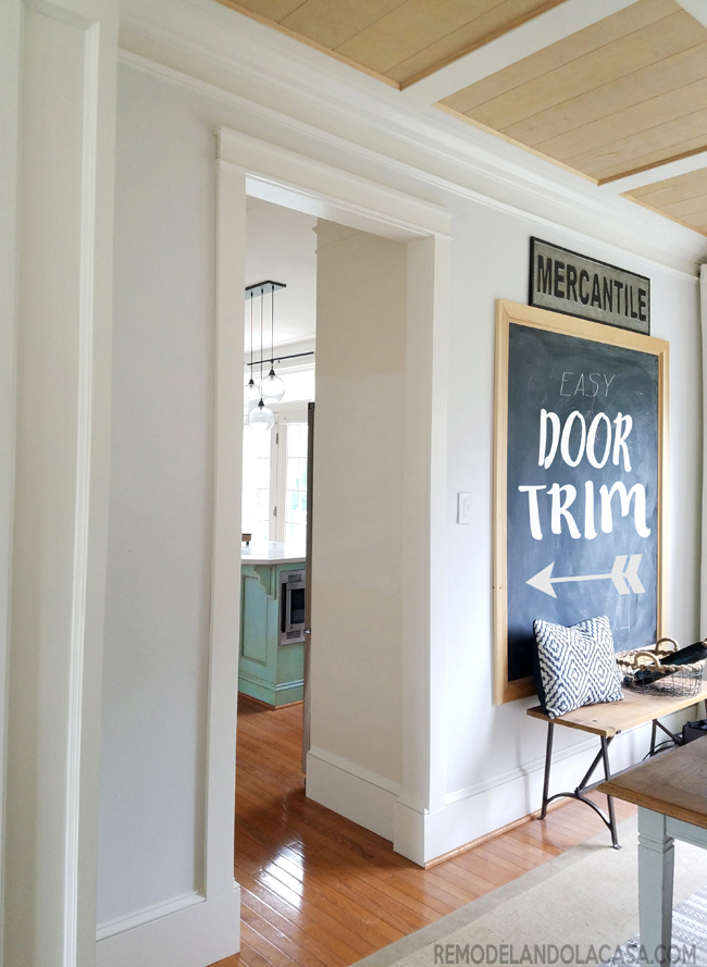 The Easiest Door Trim Remodelando la Casa