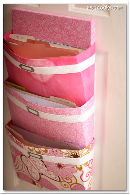 Organizing Ideas for office organization using a DIY mail sorter. #Organization #Office #DIY #Crafts #Sewing #RealCoake