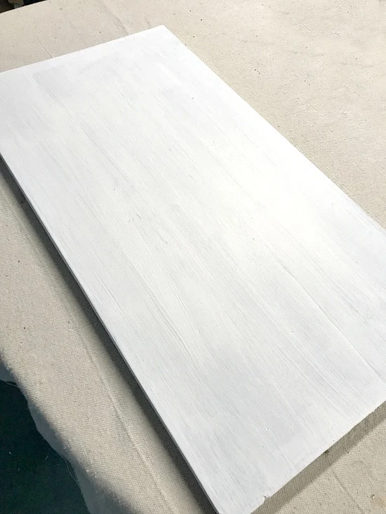 Painted white pallet for American Flag