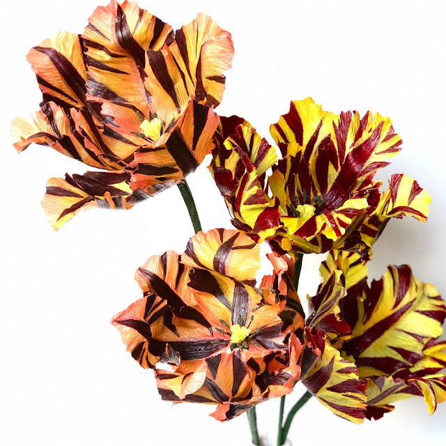 Michelle Zerull Crepe Paper Parrot Tulips