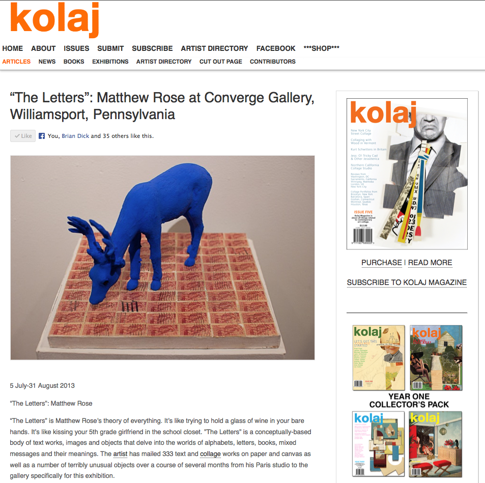 MATTHEW ROSE STUDIO: KOLAJ Magazine