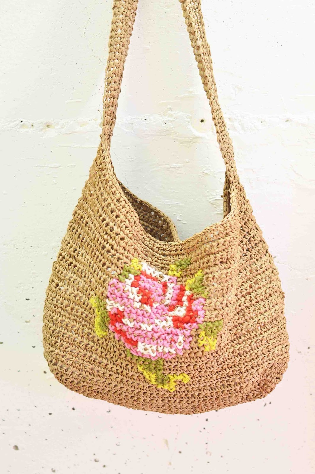 Maize Hutton Crocheting With RaffiaA Messenger Bag