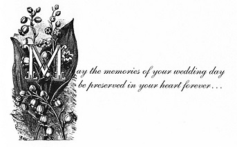 VERSE INSIDE OF WEDDING CARD