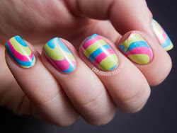 nails nail water vivid marble striped designs decoradas unas agua polish colorful colors manicure marbling unas watermarble rainbow marbled chalkboard