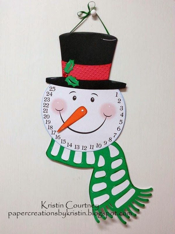Paper Creations by Kristin: Snowman Calendar Countdown
