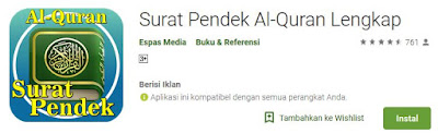 4 Aplikasi Ayat Pendek Al Quran Terlengkap Untuk Android - Harunup