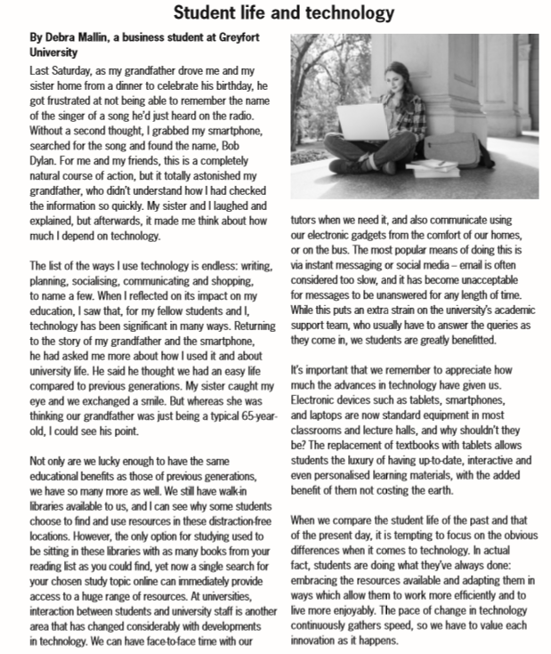 Let's Learn English FCE Reading PART 5