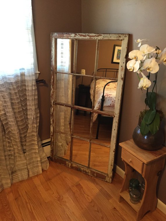 Recycle Old Windows Into DIY Mirrors Do it yourself ideas and projects