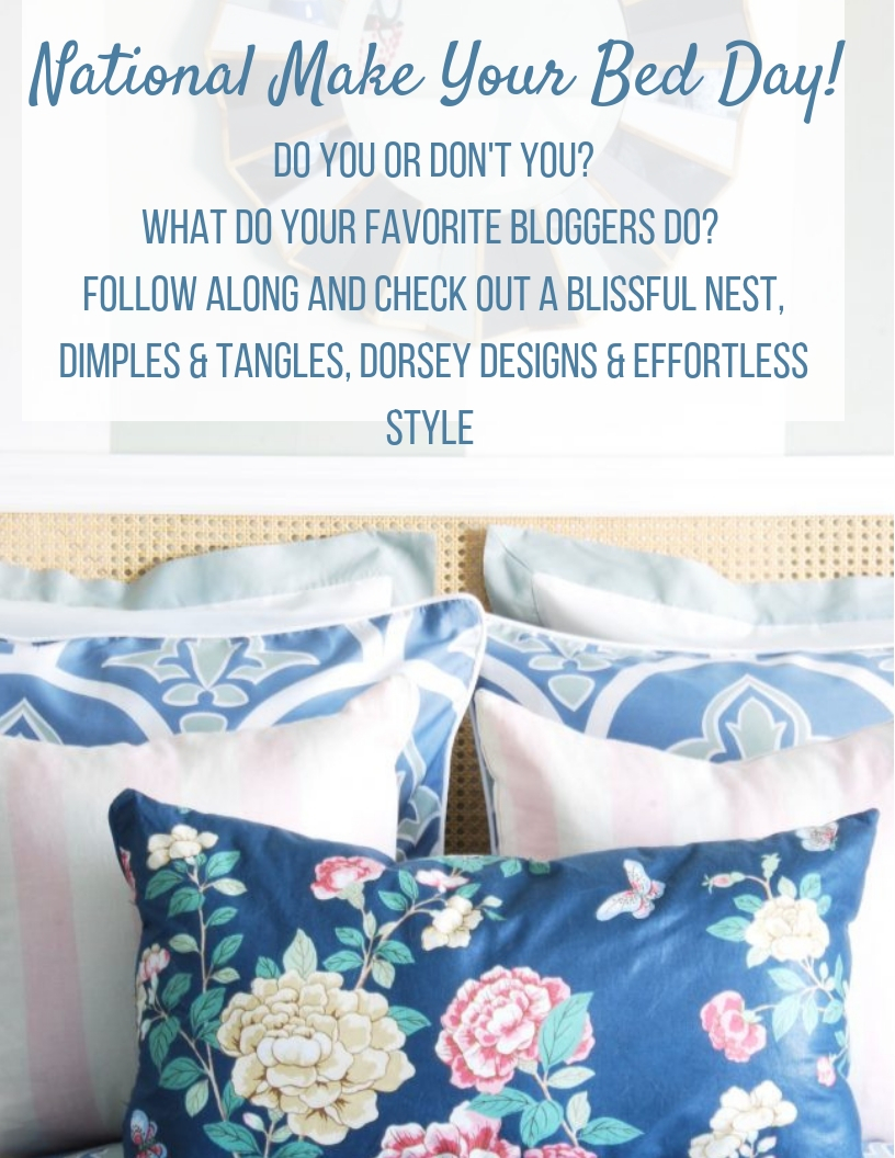 NATIONAL MAKE YOUR BED DAY Dimples and Tangles