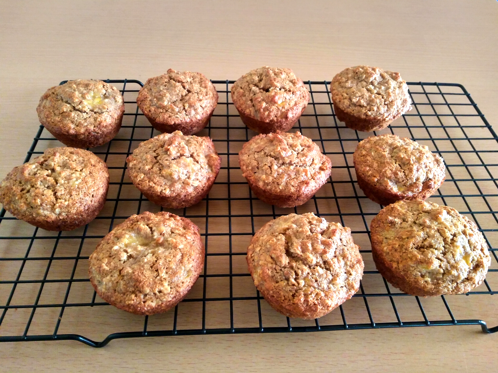 Passion Kneaded Whole Wheat Banana Muffins MuffinMondays