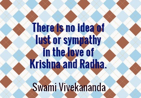 There is no idea of lust or sympathy in the love of Krishna and Radha.