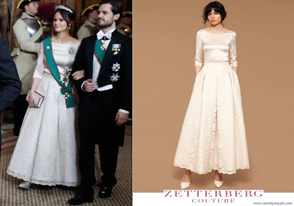 Princess Sofia wore Zetterberg Couture Adele Silk Top and Adele Lace Skirt