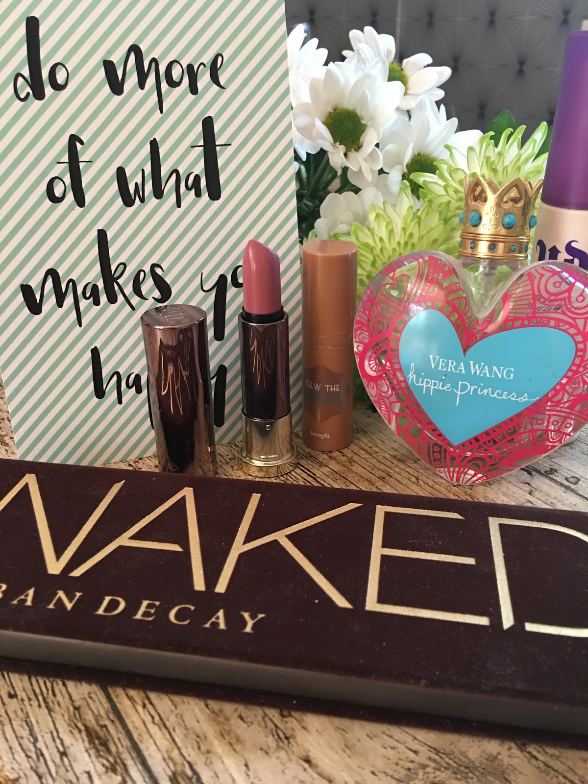 August favourites from Vera wang Urban decay and benifit