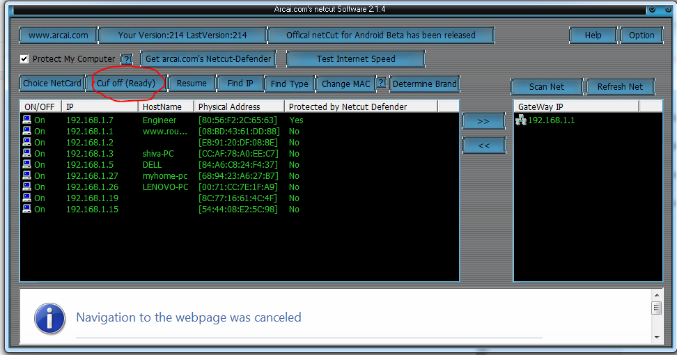 Cut off in WiFi and LAN with A blog for technology and News