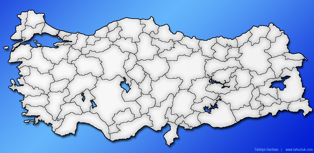 Çeşitli Türkiye Haritaları - Laf Sözlük