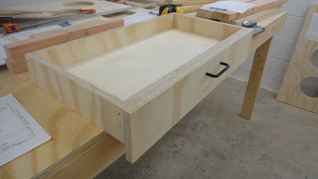 wood desk construction