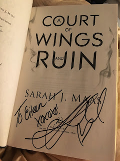 A Court of Wings and Ruins signed and personalized to me! A Court of Wings and Ruins signed and personalized!