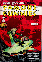 Famous Funnies v1 #214 Buck Rogers comic book cover art by Frank Frazetta