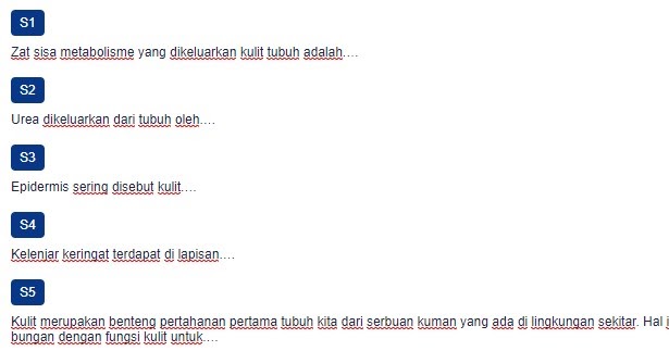 Contoh Soal Struktur dan Fungsi Kulit ezy blog