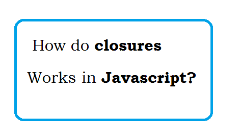How do closures work in Javascript