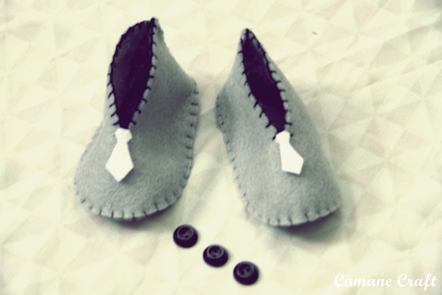 Camane Craft Cara membuat sepatu bayi dari kain flanel