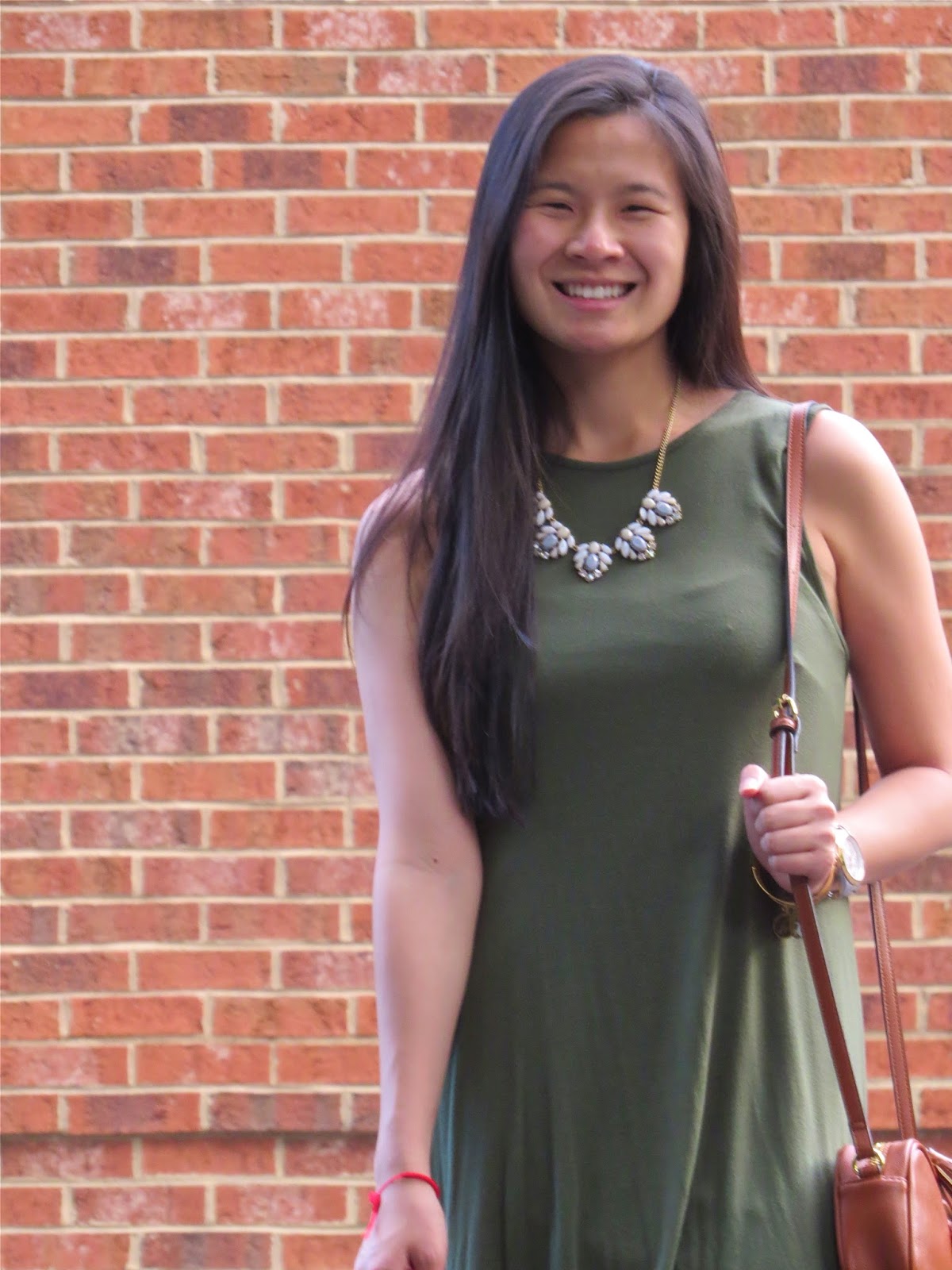 Olive Green Tank Dress... [ The Daily Amy ]