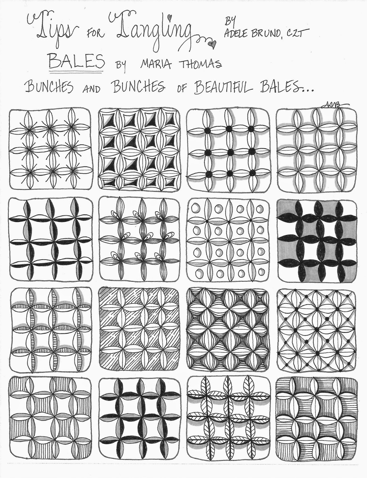 Tickled To Tangle Tips for Tangling Bales (continued)