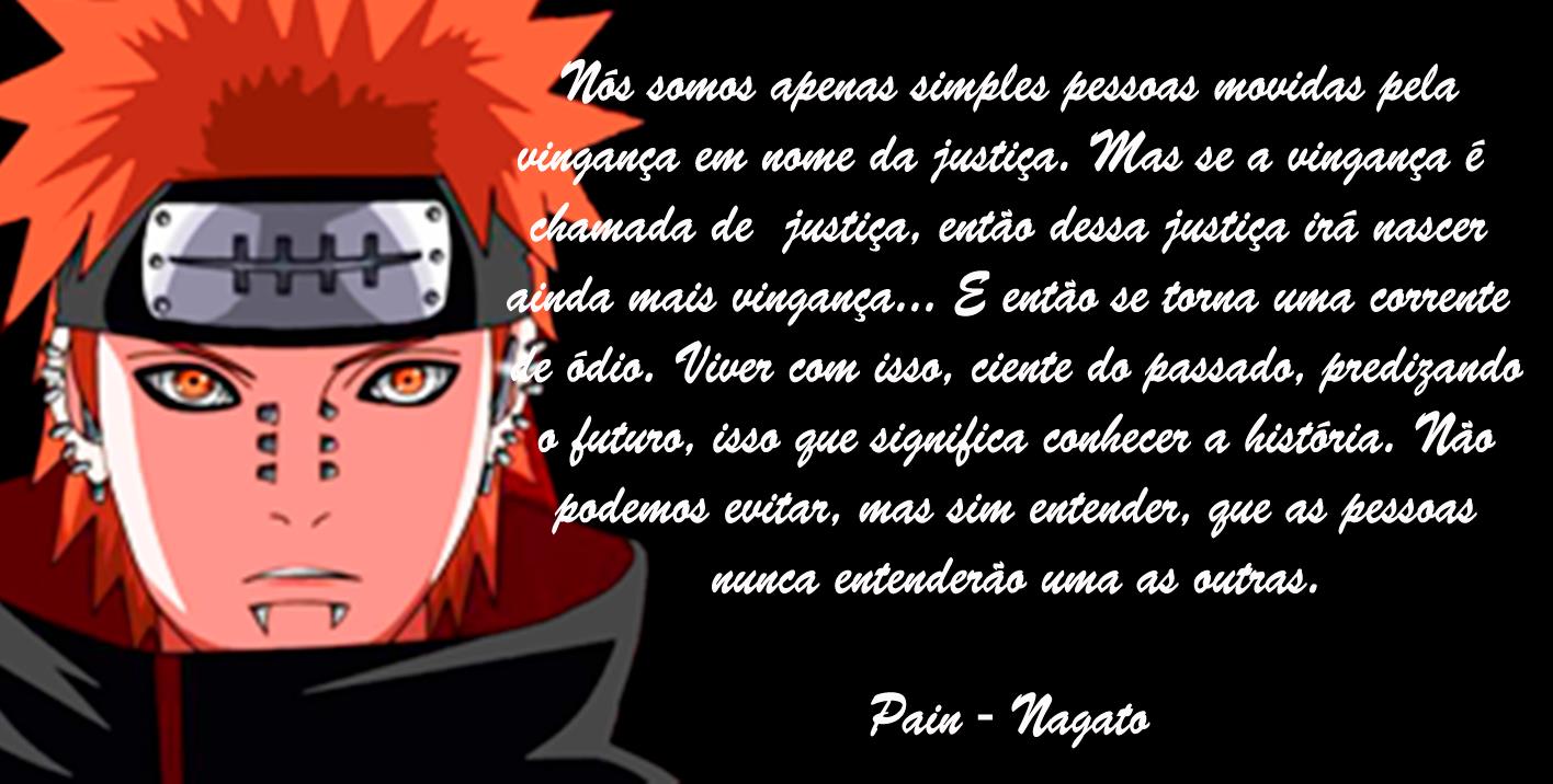 Frase De Pain Antes De Destruir Konoha En Japonés