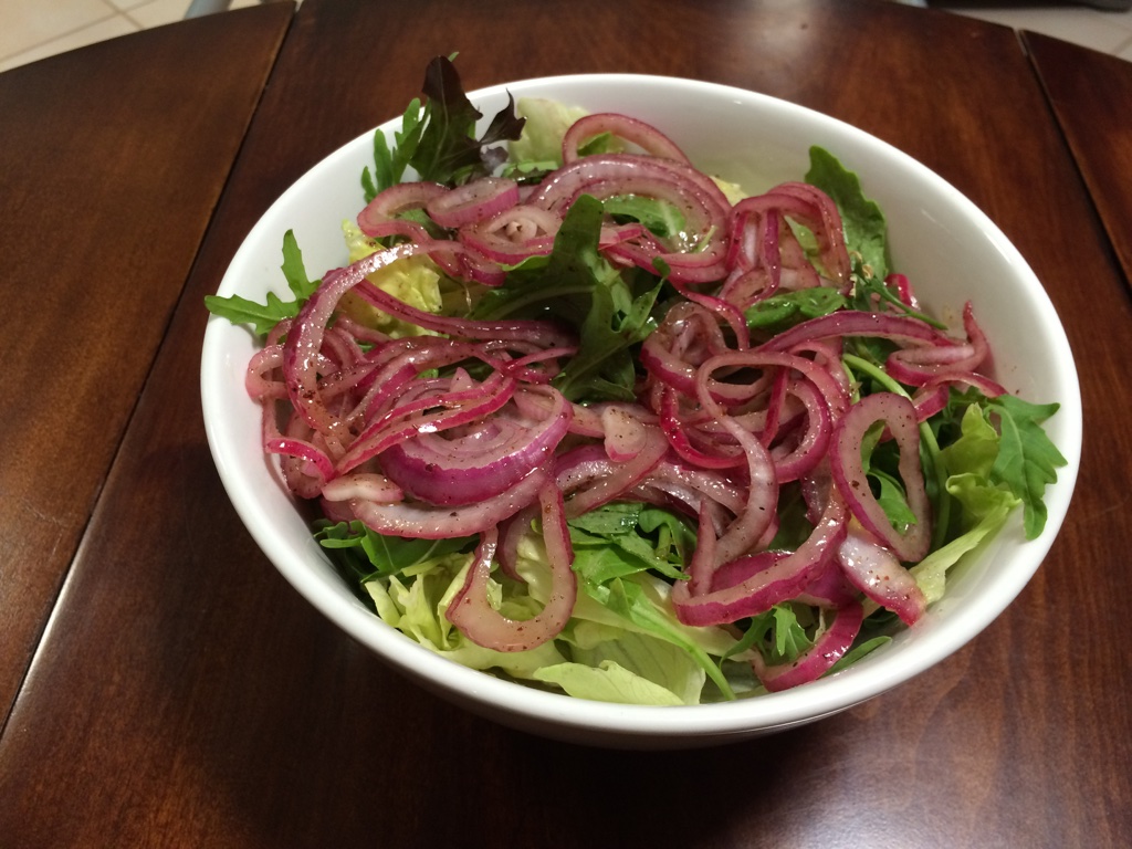 Green Salad with Sumac, Red Onion and Allspice