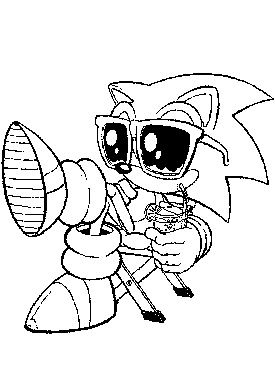 Cartoons Coloring Pages: Sonic Coloring Pages