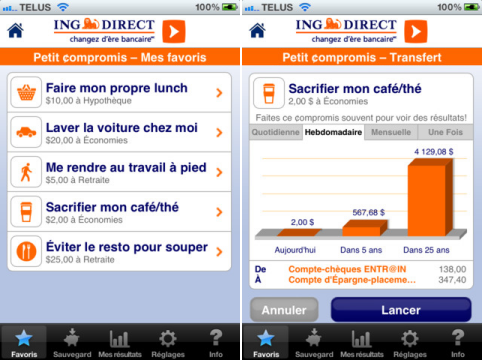 ING Direct sur iPhone