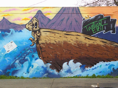 Mural – Twilight Exit - Bow of a Boat?