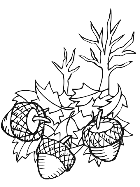 раскраски осенние