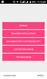 Customized Snackbar