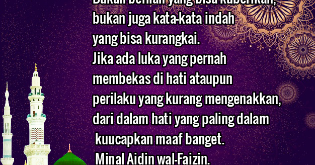 Kata Ucapan Selamat Hari Raya Idul Fitri Bahasa Arab