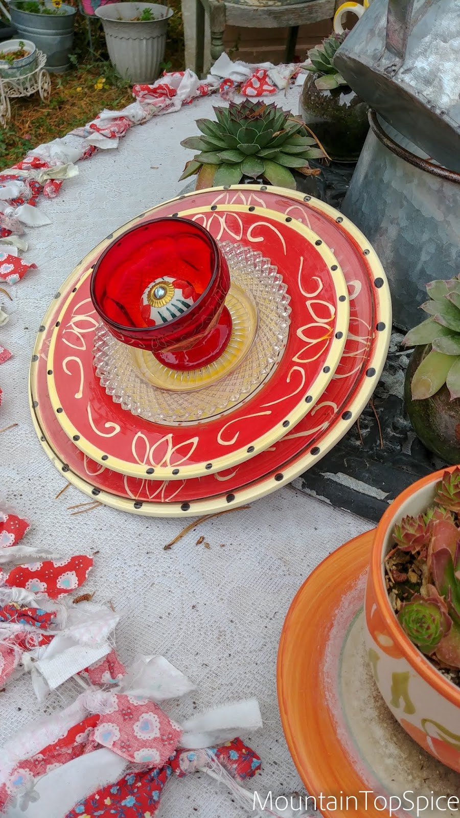 Glass Flower Plate Tutorial Mountain Top Spice