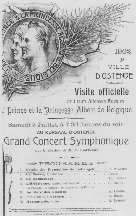projet théâtre wagnérien Ostende 1905