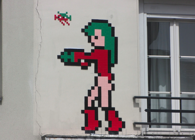Freshly returned from his month long stay in Hong Kong for "Wipe Out", his latest Explosition, Invader has already started a new wave of invasions on the streets of Paris in France.
