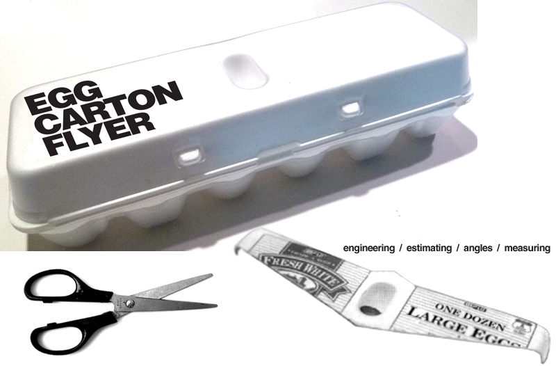 E is for Explore! Egg Carton Flyer