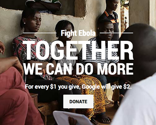 Doubling down on Ebola donations